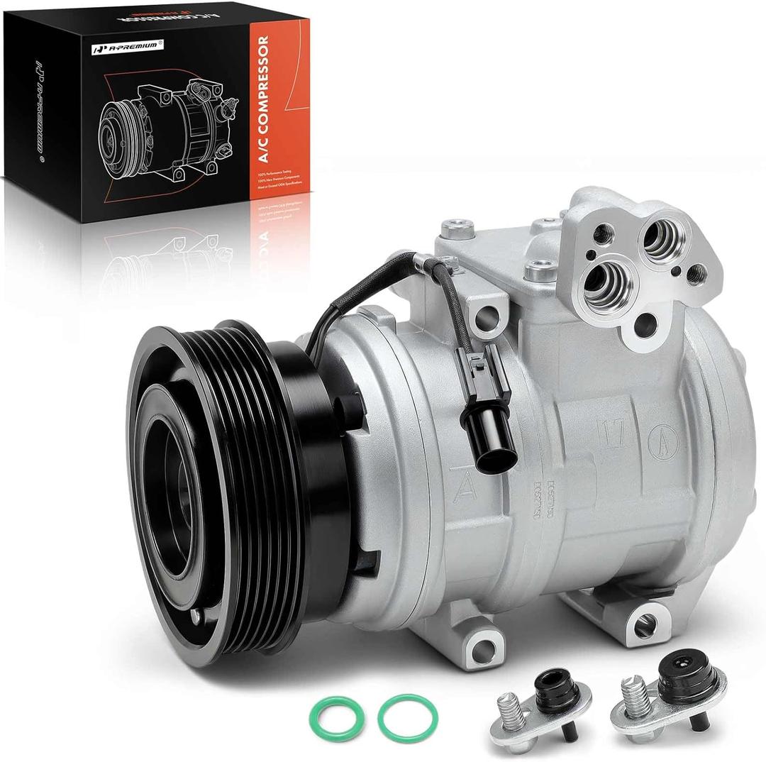 A-Premium A/C Compressor with Clutch Compatible with Kia Rondo 2.4L 2010 2011 2012, with Halla Climate Control Systems