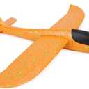 Toyland 48cm Foam Gliding Airplane - Watch It Fly - Assorted Colours - Outdoor Toys & Games (Orange)