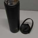 POWCAN 26 oz Insulated Water Bottle with 2-in-1 Straw and Spout Lid, Keep Cold 24H, Leak-Proof, Fits in Car Cup Holder, Stainless Steel Water Bottle for Sports, Travel, and School (Dark Knight)