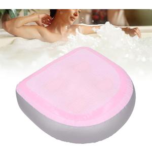 Hot Tub Booster Seat Blow Up Hot Tub Floor Seats Non Slip Supportive Booster Soft Inflatable Massage Cushion Seat for Hot Tub (Roseate)
