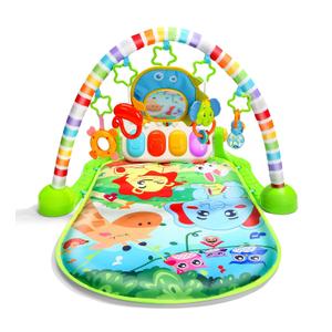 CUTE STONE Baby Gym Play Mat , Kick and Play Piano Gym, Musical Activity Center for Infants Toddlers