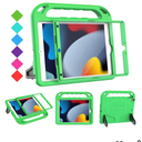 BMOUO Kids Case for iPad 9th/8th/7th Generation, with Built-in Screen Protector, Shockproof Handle Stand Kids iPad 10.2" Case 2021/2020/2019, Green