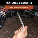 CURT 23582 Stainless Steel Swivel Trailer Hitch Pin, 5/8-Inch Diameter, Fits 2-Inch Receiver (Nicht zutreffend)