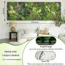 ODTORY Artificial 3D Hedge Grass Wall & Privacy Backdrop Screen, 40"x120" UV-Anti Faux Greenery Boxwood Ivy Panels, Realistic Fake Plants with Green Leaves for Fence Balcony Wedding Home Decor
