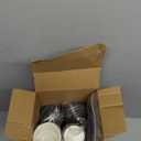 100 Set 4 oz Disposable Espresso Cups Bulk with Lids Wide Handles Small Printed Paper Disposable Coffee Cups for Hot Chocolate Tea Cocoa Wedding Party Restaurant Music Festival Home Office