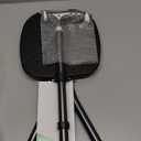 Yayayo Hold 440 lbs Folding Canes with Seat Walking Stick Height Adjustment Cane Seat Capacity Frosted Handle with Magnetic Therapy Stone Crutches Stool (Square LED)