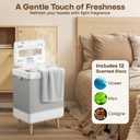 35L Towel Warmer Gift Set  Family-Sized Foldable Design with Window, Dual Safety Shut-Off for Overheat & Tip-Over, 12 Aroma Discs  A Spa-Like Luxury for Home & Loved Ones