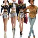 KPop Demon Hunters Huntr/x Golden Cardboard Cutout Standee Life Size Character Display for Fans, Parties, or Room Dcor Rumi, Myra, and Zoey Golden Era Group Cardboard Figure - Officially Licensed, 66 in x 66 in