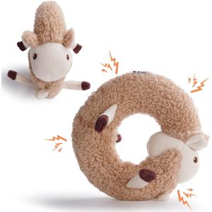 Squeaky Alpaca Dog Toy - Soft Plush, Stuffless for Puppies, Small, Medium and Large Dogs - Interactive Tug of War and Fetch Toy to Keep Them Busy