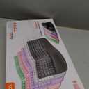 MEETION Wireless Ergonomic Keyboard and Mouse, Split Arch Keyboard with Cushioned Wrist Palm Rest, Wireless Vertical Mouse, Rechargeable Full Size, for Windows/Mac/Computer/Laptop