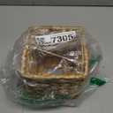 PINXIURY Water Hyacinth Handwoven Tissue Box Cover, Natural Handmade Wicker Napkin Box Holder, Handcrafted Square Facial Tissue, Rustic Decorative on Table and Bathroom, Office, Boho Decorative (Single)