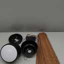 Ceiling Fans with Lights Flush Mount - 46in Low Profile Ceiling Fan Remote Control with 5 Dual-Sided Blades, Reversible 6 Speeds, Dimming & 2H Timing, Indoor Fan Light for Bedroom, Kitchen (Brown-46in-new)