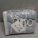 MitoVilla Blue Boho Fabric Shower Curtain, Modern Farmhouse Polyester Linen Shower Curtains for Vintage Rustic Bathroom Decor, Country Tassel Thick Cloth Shower Curtain, 72 x 72