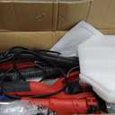 Drywall Sander with Vacuum Dust Collector(02/11/2025 Upgraded) 8-Amp Popcorn Ceiling Removal Tool with 7 Variable Speed 800-1800RPM, Extendable Handle, LED Light, 12pcs Sanding Discs, Red