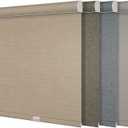 Boolegon Blackout Roller Shades for Windows, Beige, 22" W x 48" H
