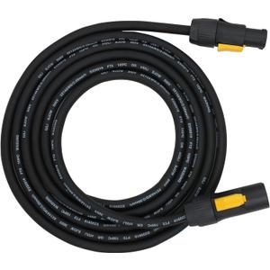 3Ft Professional Compatible powerCON True1 Male to Female Power True 14WAG Extension Cable Compatible with NAC3FX NAC3MX NAC3MPX NAC3FPX Series Power Connector(3-Ft, 1 Pack)