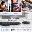 Cloud Keyboard Wrist Rest Create-ables Qloud Cloud Wrist Rest for Computer Keyboard and Mouse, Ergonomic Memory Foam Wrist Pad with Non-Slip Base, Includes Cloud Mouse Pad White