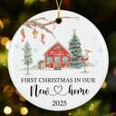 2 x NewEleven New Home Gifts - House Warming Gifts New Home for Newlywed, Married, Engaged Couple - Heartfelt Message, New Homes Ornament from Friend and Family - Christmas Ornament