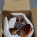 Paper Towel Holder - 100% Natural Wood, Wooden Wood Stand with Iron Base, Wooden Paper Towel Holder for Kitchen, Desktop, Cabinet (Brown)