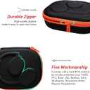 XANAD Hard Case for Bose QuietComfort, QC 45, QC 35 Wireless Noise Cancelling Headphones - Orange (Outer Black+Inner Orange)
