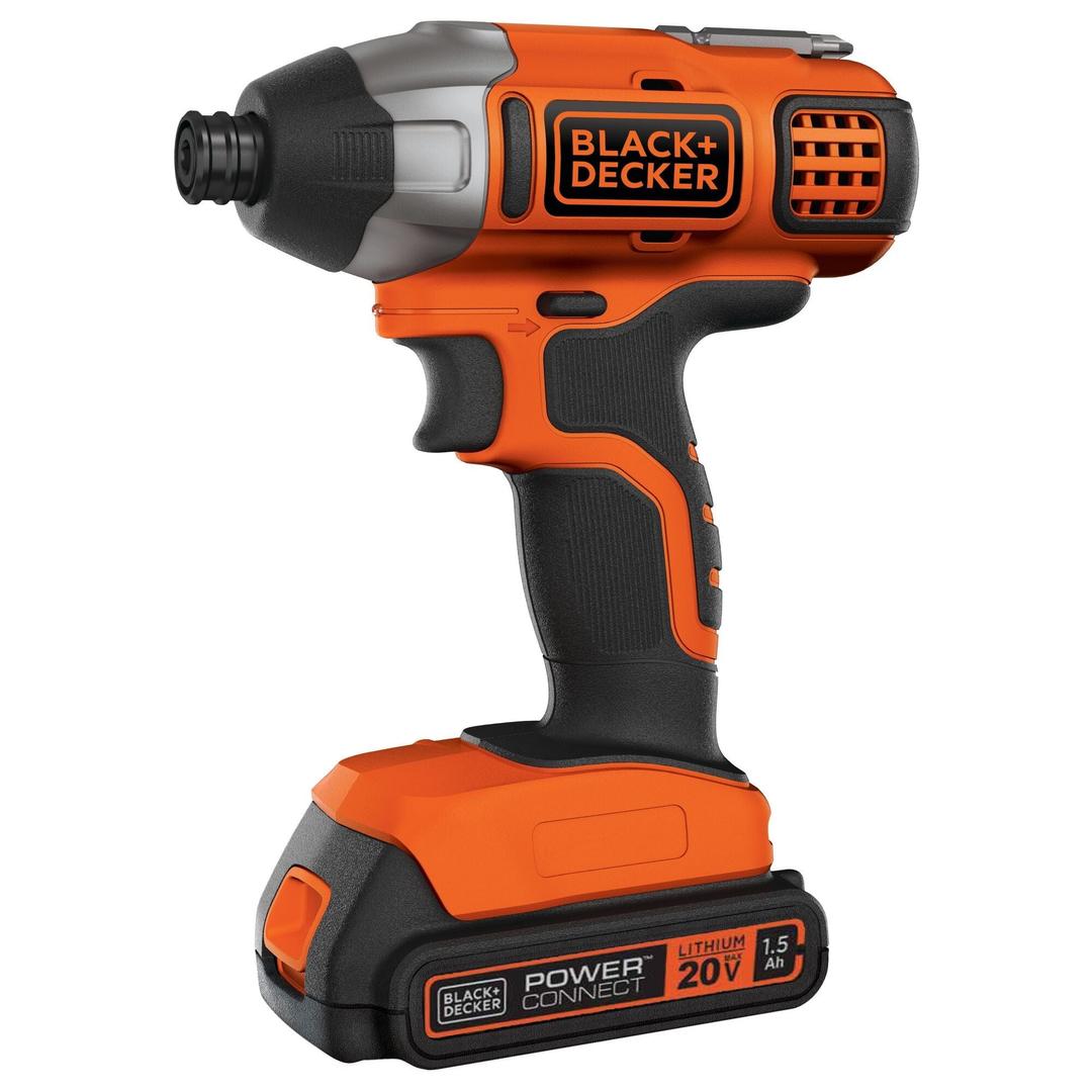 BLACK+DECKER 20V 1/4 In. Cordless Impact Driver, 1.5 Ah, Battery and Charger Included