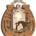 Girl Horse Lovers Ornament 2025, Horse Gifts for Women, Girls, Teens, Kids, Wooden Ornaments for Christmas Horse Themed Party Decorations, Animal Lover Gifts as Christmas Horse Decor