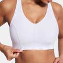 SYROKAN Sports Bras for Women Narrow Racerback Built-in Contour Cup Padded Medium Impact Training Yoga Bra Small