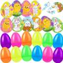 30 Sets Mini Easter Egg Puzzles for Kids Colorful Easter Eggs with Puzzles Mini Game Egg for Party Favors Hunt Supplies Basket Fillers Goodie Bag Stuffers