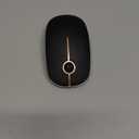 VssoPlor Wireless Mouse, 2.4G Slim Portable Computer Mice with Nano Receiver for Notebook, PC, Laptop, Computer (Black and Gold)