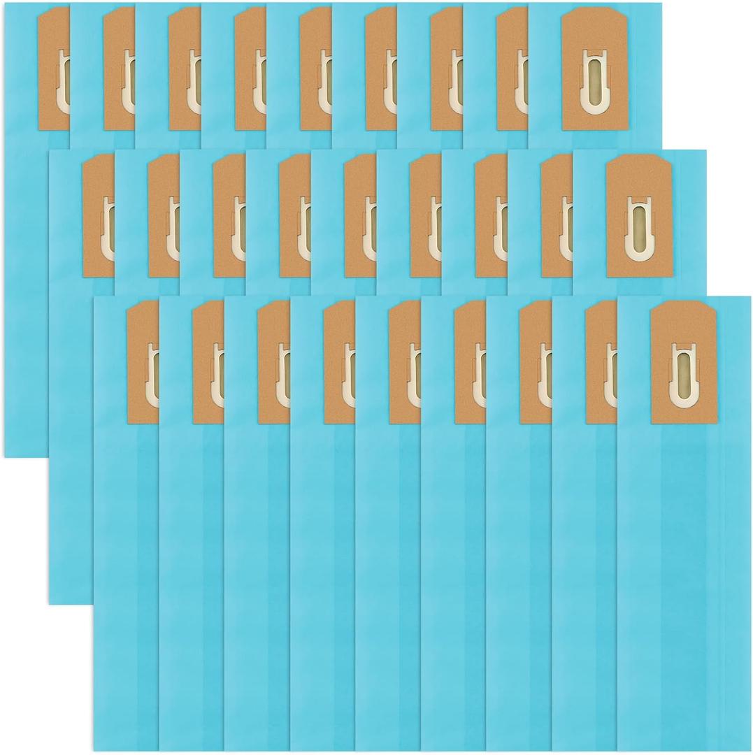27 Pack PETOX PK80009 Disposable Vacuum Bags Replacement for Oreck Commercial XL Upright Bags, Compatible with Oreck XL Models without Bag Docks XL2000, XL8000, XL9000 and Commercial Series, Blue