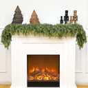 Waydress 1 Pcs 6ft Christmas Cedar Garland Artificial Realistic Soft and Thickness Green Faux Fake Full Cedar Pine Garland for Fireplace Mantel Table Doorframe Indoor Outdoor Xmas Holiday Decoration