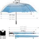 G4Free 47/54/62/68/72 Inch Golf Umbrella Windproof Auto Open Large Umbrella
