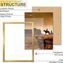 A PLUS MAX 24x32 Picture Frame Gold Light Weight Wall Mount