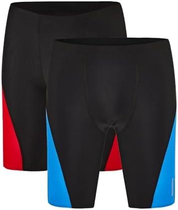 DEVOROPA Boys Swim Jammers Youth Competitive Swim Team Trunks Racing Swimsuit Athletic Swimming Shorts Slim/Standard/Husky,Medium