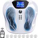 Creliver Foot Nerve Stimulator Pro+, EMS Foot Massager for Neuropathy Pain Relief for Feet, Leg Massager forCirculation, TENS Unit Muscle Stimulator, Gifts for Women Men (White)