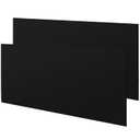 Sasylvia 2 Pcs Black HDPE Sheet 1/4" Thick, 6" x 12" HDPE Plastic Sheet Flexible High Density Polyethylene Board Solid Plastic Block for DIY Projects for Machining Home
