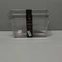 BINO | Plastic Storage Bins, Medium - Deep | THE HANDLER COLLECTION | Multipurpose Organizer Bins | Kitchen Pantry Organizers and Storage | Clear Containers for Organizing Home | Freezer Organizer