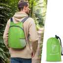 20L Ultra Hiking-Daypack Lightweight Foldable Travel Packable Backpack for Camping Cycling Outdoor, green