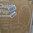 Jool Baby Quick Flip Toilet Seat with Built-in Potty & Splash Guard for Toddler Training, Slow Close (Elongated)