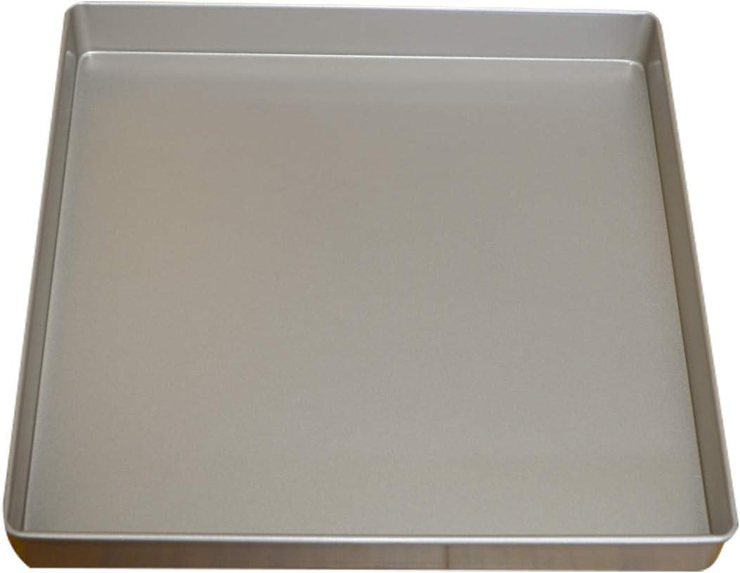 Nonstick Square Baking Pan, 11x11 Inch Carbon Steel Cake Baking Sheet, Cookies Bakeware for Oven Baking Gold