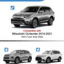 FengYu Lockable Roof Rack Cross Bars 300lb Compatible with Mitsubishi Outlander 2014-2021 (Not for Outlander Sport), Heavy Duty Aluminum Roof Rails Crossbars Cargo Bars Rooftop Black Carrier Luggage