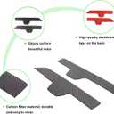 PIUGILH Front Door Inner Armrest Panel Cover Trim Compatible with Land Rover Defender 90 110 130 2020-2024 Accessories, Soft Carbon Fiber Decorative Cover Trim, 2Pcs