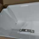 White Plastic Replacement Lid Cover with Metal Latch Bracket Assembly