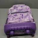 Travelers Club 18" Rolling Backpack with Shoulder Straps, Purple Tye