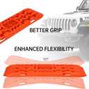 Off-Road Traction Boards with Jack Base, Heavy-Duty Recovery Tracks for 4x4, Truck, Jeep, SUV, Ideal Offroad Accessories for Mud, Sand & Snow (Large)