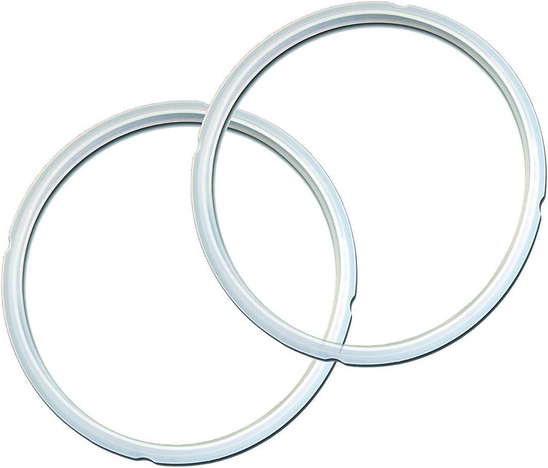 Instant Pot 2-Pack Sealing Ring 8-Qt, Inner Pot Seal Ring, Electric Pressure Cooker Accessories, Non-Toxic, BPA-Free, Replacement Parts, Clear