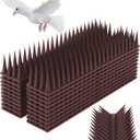 Bird Spikes, 20 Pack High Thorn Pigeon Deterrent, Pigeon Spikes for Small Bird Cat Squirrel Raccoon, Easy Installation Anti Robin Defender use for Fence Balcony Building