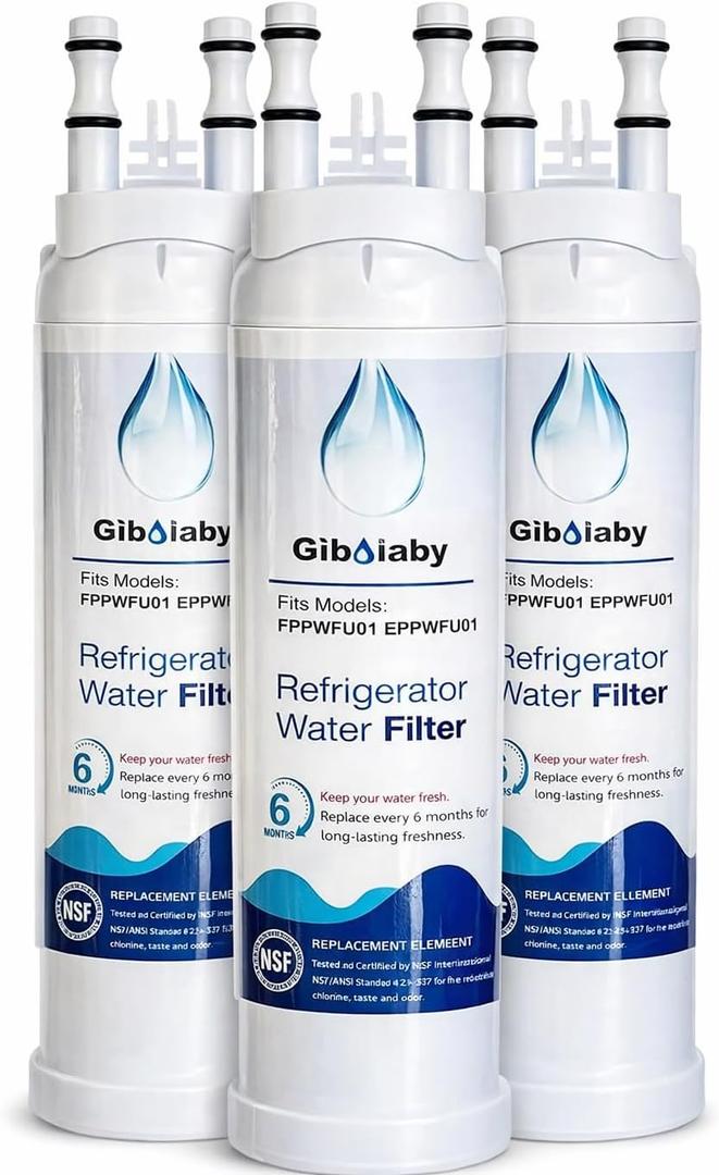 FPPWFU01 Water Replacement, Compatible with Frigidaire EPPWFU01, PureAdvantage PurePour PWF-1, FPPWFU01 Pack of 3