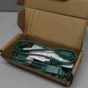 PLUGTUL Green Indoor Extension Cord 3 FT, 2 Prong Extension Cord, 3 Polarized Outlets with Safety Cap Protect for Home Office, 16/ 2 SPT-2 ETL Listed, 3 Pack