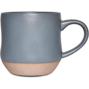 Bosmarlin Large Stoneware Speckled Coffee Mug, Big Ceramic Tea Cup, 17 Oz, Dishwasher and Microwave Safe (Blue, 1)